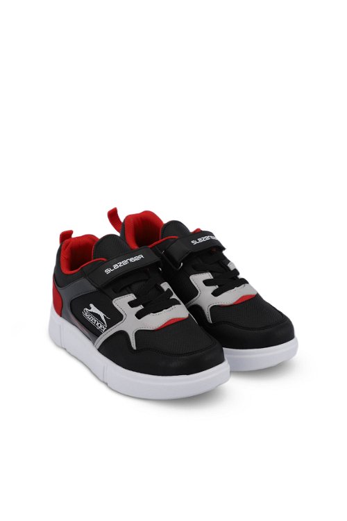 Slazenger KAZUE Sneaker Unisex Çocuk Ayakkabı Siyah / Kırmızı