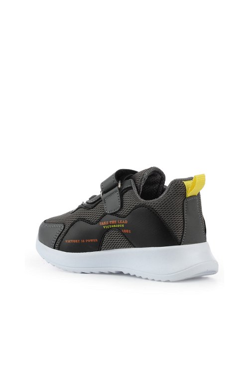 Slazenger KEALA Sneaker Erkek Çocuk Ayakkabı Koyu Gri / Siyah
