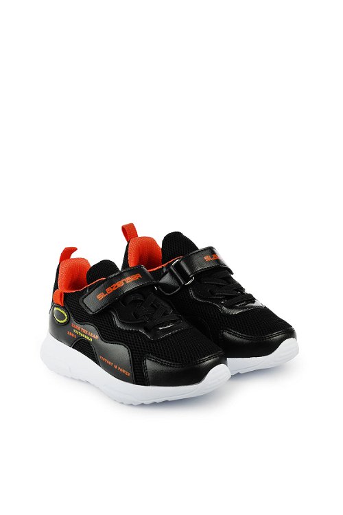 Slazenger KEALA Sneaker Erkek Çocuk Ayakkabı Siyah / Turuncu