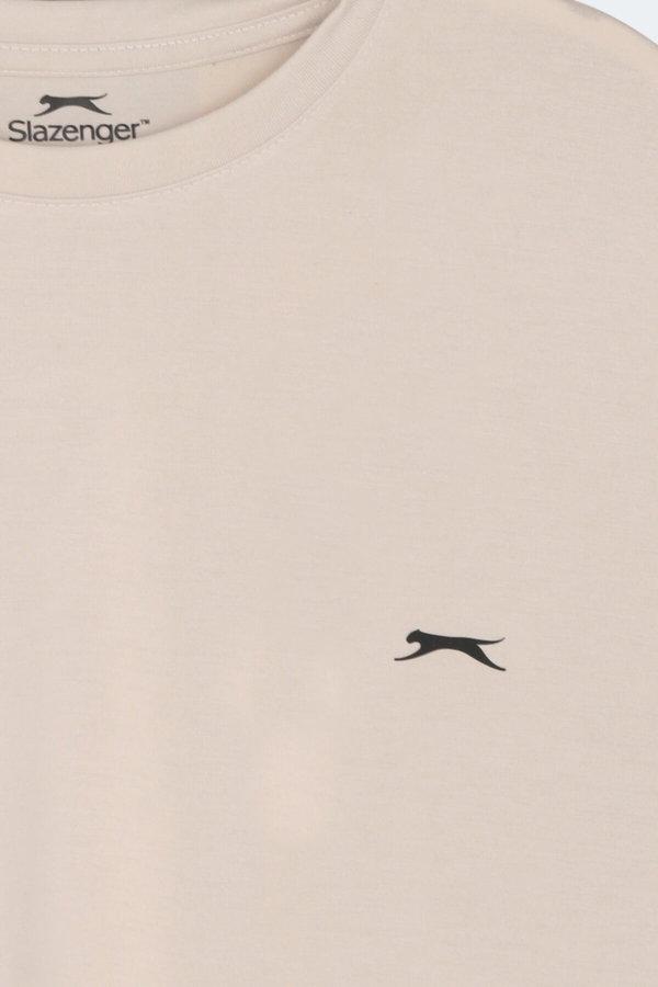 Slazenger KEANE Erkek Oversıze Bej Tişört