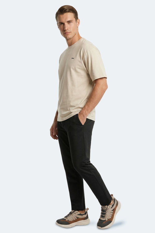 Slazenger KEANE Erkek Oversıze Bej Tişört