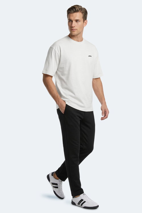 Slazenger KEANE Erkek Oversıze Beyaz Tişört