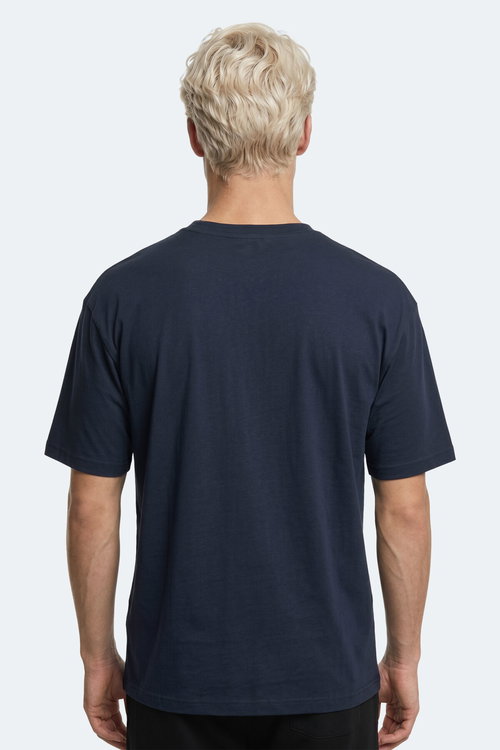 Slazenger KEANE Erkek Oversıze Lacivert Tişört