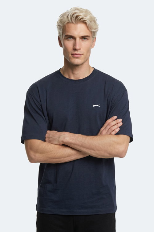 Slazenger KEANE Erkek Oversıze Lacivert Tişört