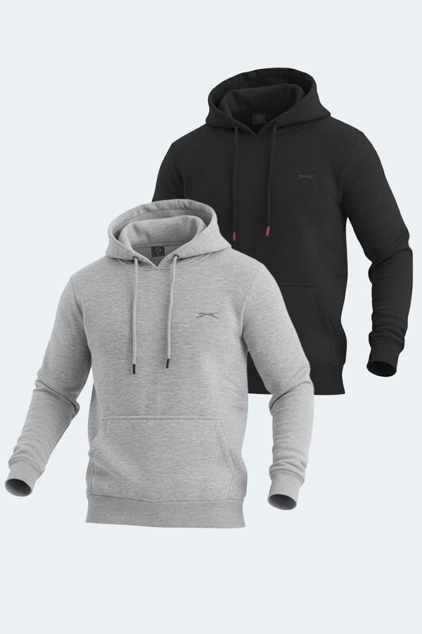 Slazenger KEANS 2 li set Erkek Siyah - Gri Sweatshirt