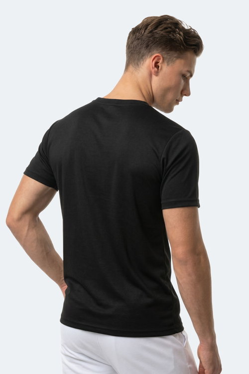 Slazenger KEANU Erkek Siyah Tişört