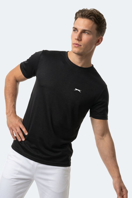 Slazenger KEANU Erkek Siyah Tişört