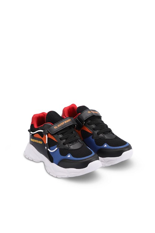 KEKOA Sneaker Erkek Çocuk Ayakkabı Siyah / Mavi