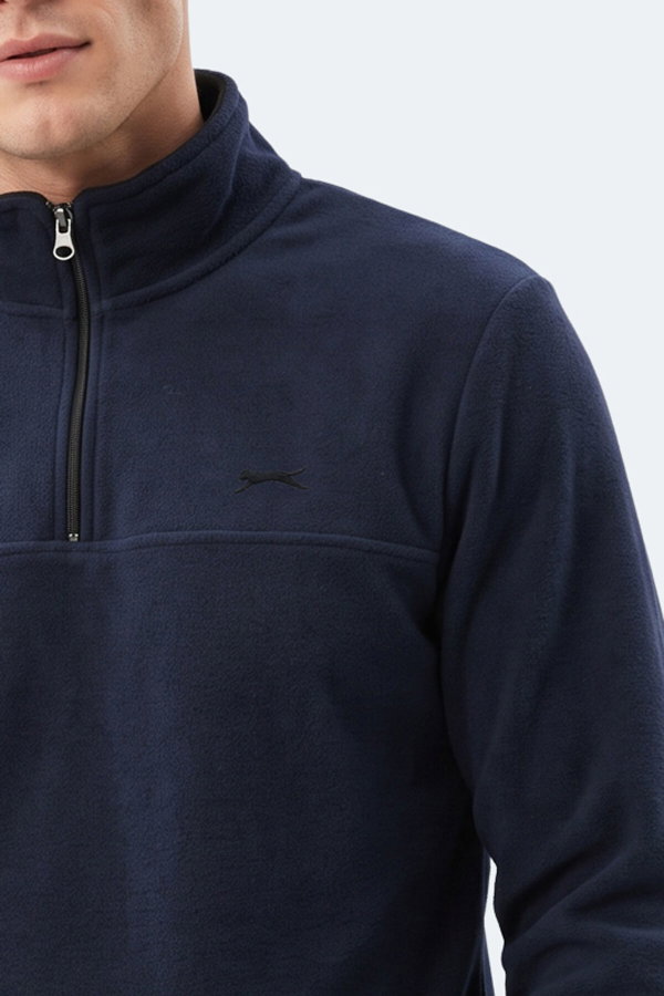 Slazenger KELO I Erkek Kapüşonlu Lacivert Sweatshırt