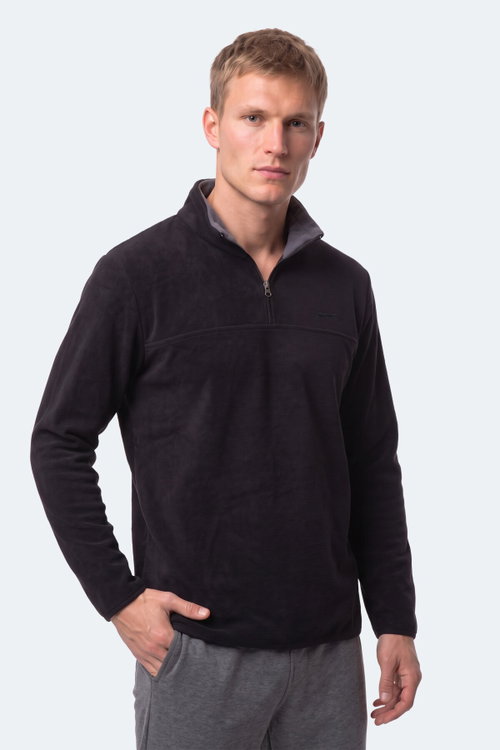 Slazenger KELO I Erkek Kapüşonlu Siyah Sweatshırt