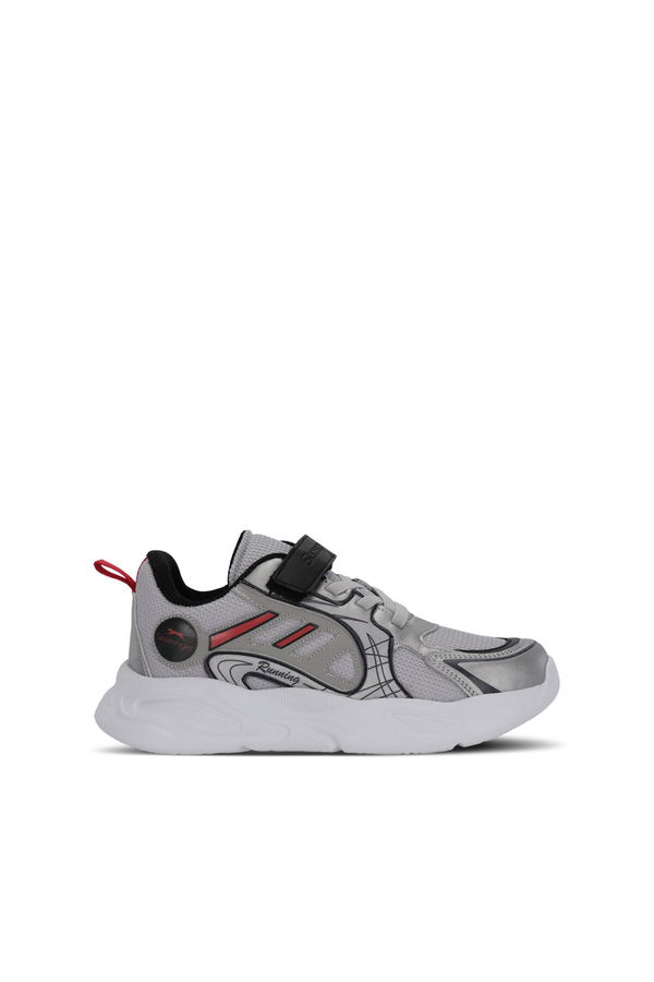 Slazenger KELSY Erkek Çocuk Gri / Kırmızı Günlük Spor Ayakkabısı