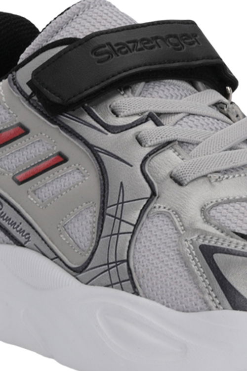 Slazenger KELSY Erkek Çocuk Gri / Kırmızı Günlük Spor Ayakkabısı