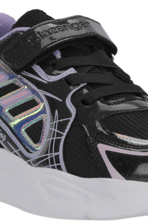 Slazenger KELSY Kız Çocuk Siyah / Mor Günlük Spor Ayakkabısı