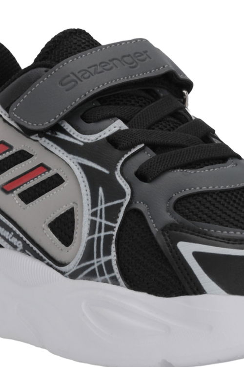Slazenger KELSY Unisex Çocuk Siyah / Kırmızı Günlük Spor Ayakkabısı