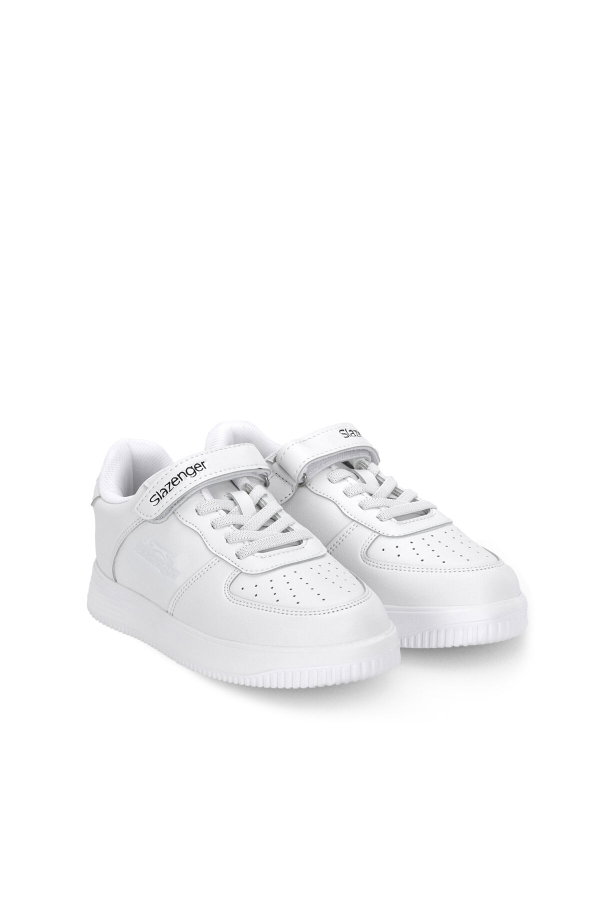 Slazenger KELVIN F Unisex Çocuk Cırt Cırtlı Beyaz Günlük Spor Ayakkabısı