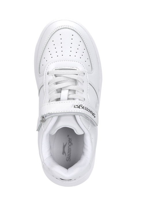 Slazenger KELVIN F Unisex Çocuk Cırt Cırtlı Beyaz Günlük Spor Ayakkabısı