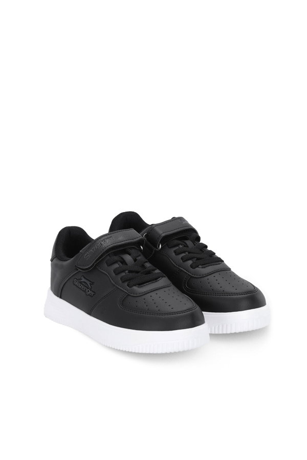 Slazenger KELVIN F Unisex Çocuk Cırt Cırtlı Siyah Günlük Spor Ayakkabısı