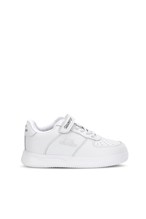 Slazenger KELVIN P Unisex Çocuk Cırtlı Beyaz Günlük Spor Ayakkabısı