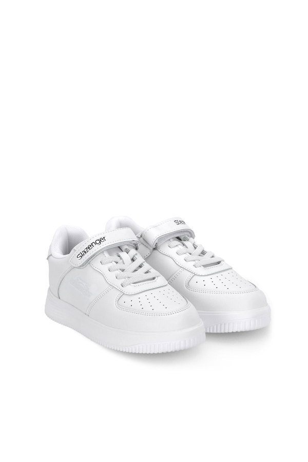 Slazenger KELVIN P Unisex Çocuk Cırtlı Beyaz Günlük Spor Ayakkabısı