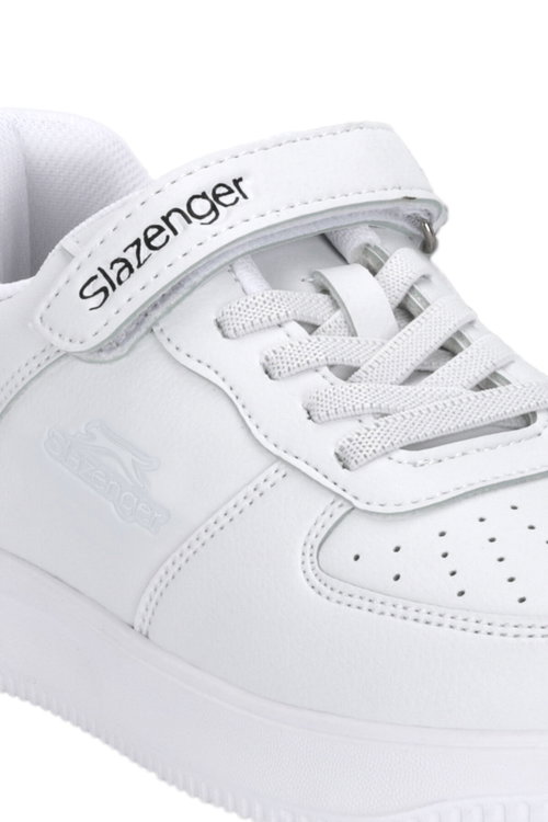 Slazenger KELVIN P Unisex Çocuk Cırtlı Beyaz Günlük Spor Ayakkabısı