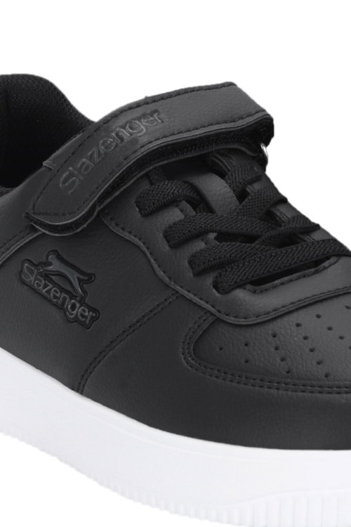 Slazenger KELVIN P Unisex Çocuk Cırtlı Siyah Günlük Spor Ayakkabısı