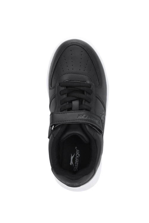Slazenger KELVIN P Unisex Çocuk Cırtlı Siyah Günlük Spor Ayakkabısı
