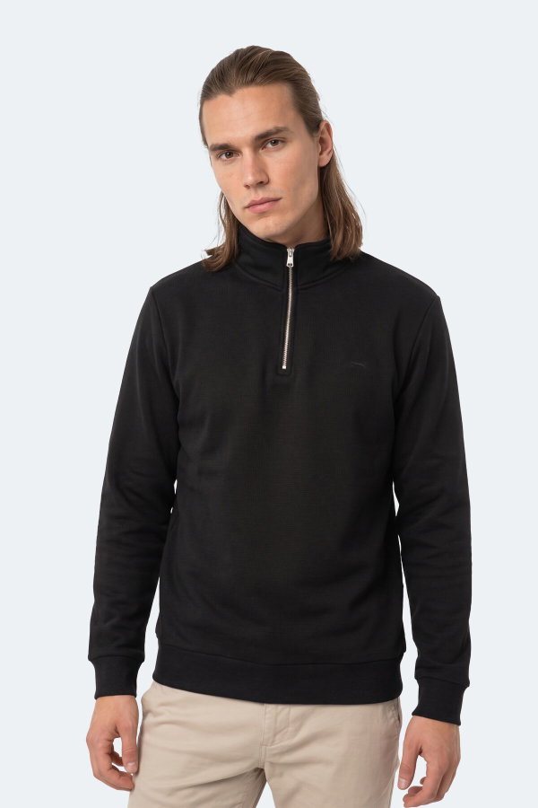 Slazenger KENA I Erkek Siyah Sweatshırt