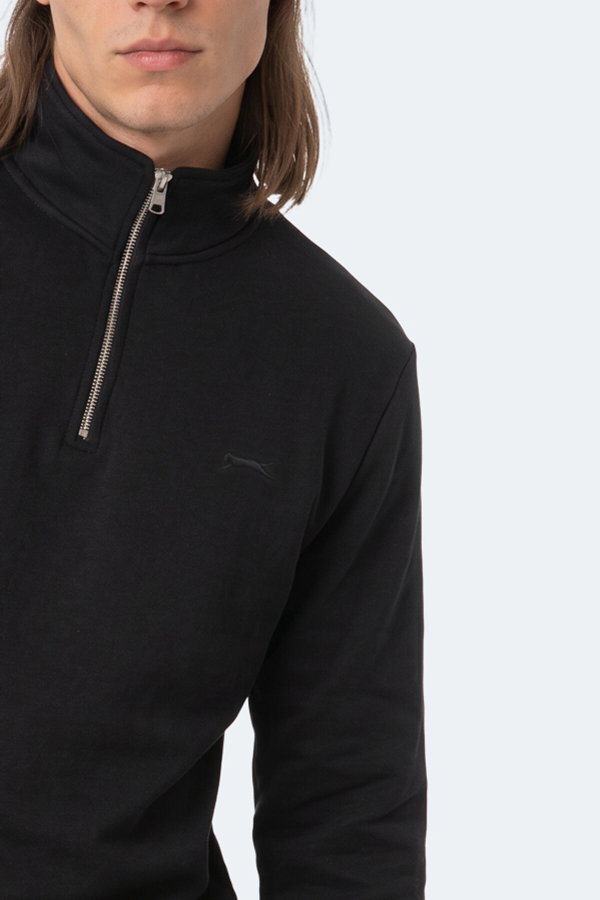 Slazenger KENA I Erkek Siyah Sweatshırt