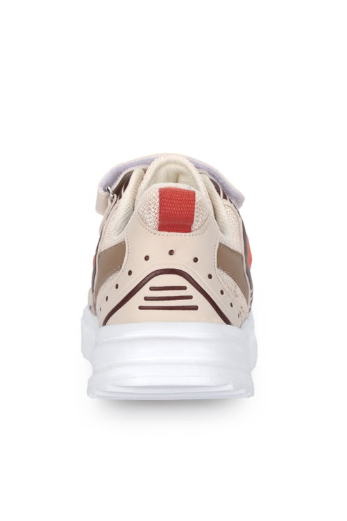 Slazenger KENDALL Unisex Çocuk Cırt Cırtlı Bej / Kahve Günlük Spor Ayakkabısı