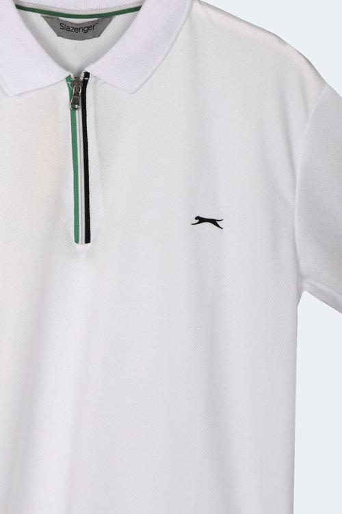 Slazenger KENSHIN Erkek Polo Yaka Beyaz Tişört