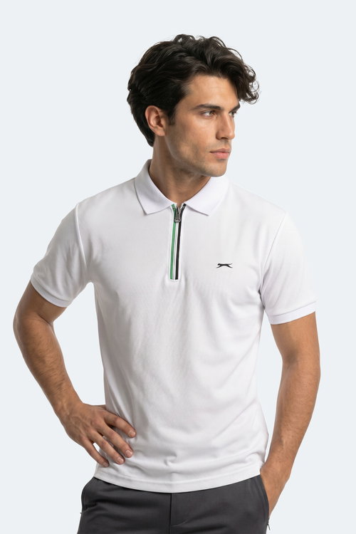 Slazenger KENSHIN Erkek Polo Yaka Beyaz Tişört
