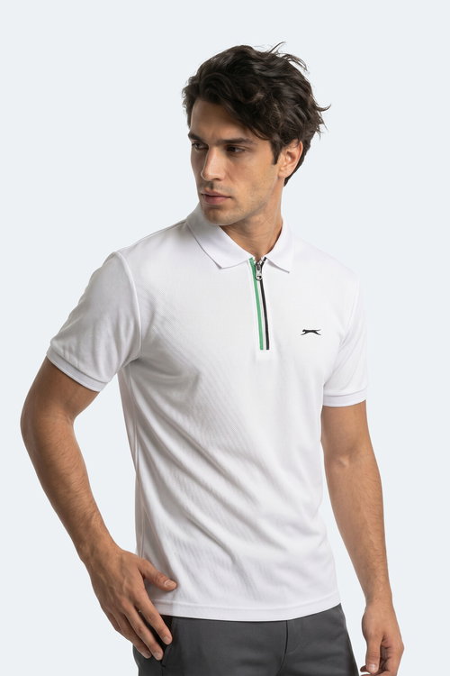 Slazenger KENSHIN Erkek Polo Yaka Beyaz Tişört