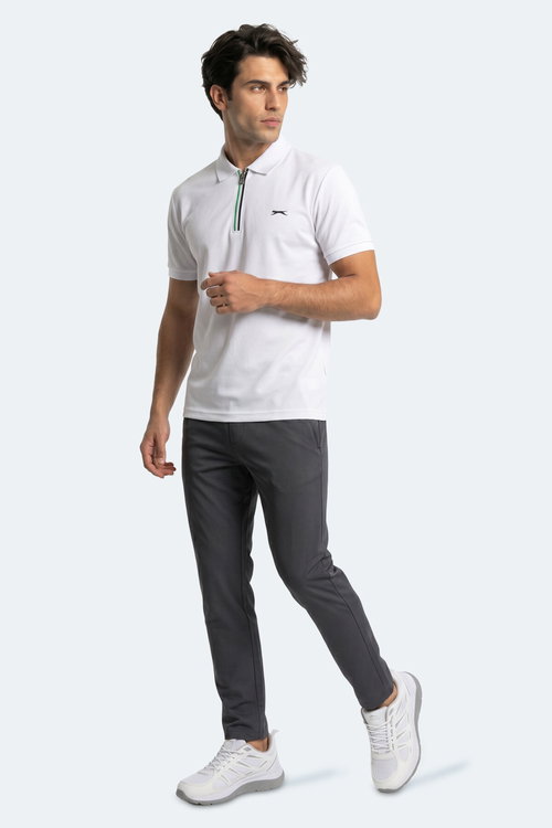 Slazenger KENSHIN Erkek Polo Yaka Beyaz Tişört