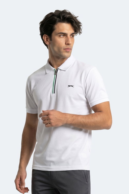 Slazenger KENSHIN Erkek Polo Yaka Beyaz Tişört