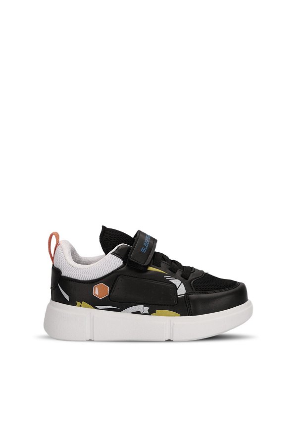 Slazenger KEPA Sneaker Erkek Çocuk Ayakkabı Siyah / Beyaz