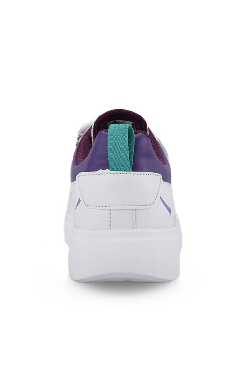 Slazenger KEPA KTN Kız Çocuk Cırt Cırtlı Beyaz / Mor Günlük Spor Ayakkabısı