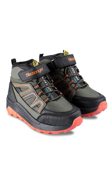 Slazenger KEPHAS IN Erkek Çocuk Cırt Cırtlı Haki / Siyah Bot