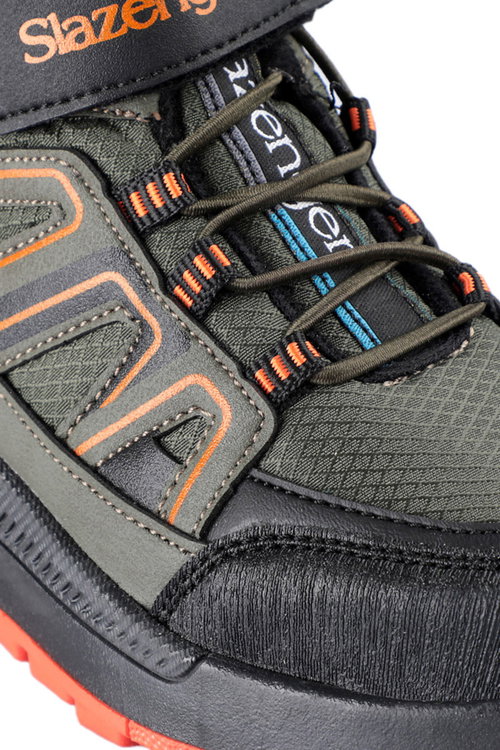Slazenger KEPHAS IN Erkek Çocuk Cırt Cırtlı Haki / Siyah Bot