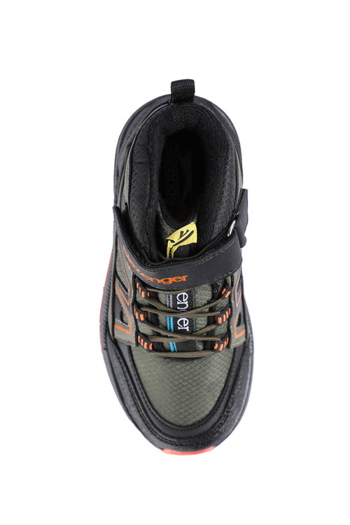 Slazenger KEPHAS IN Erkek Çocuk Cırt Cırtlı Haki / Siyah Bot