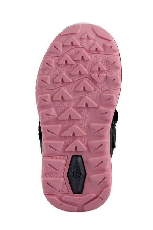 Slazenger KEPHAS IN Kız Çocuk Cırt Cırtlı Koyu Gri / Pembe Bot