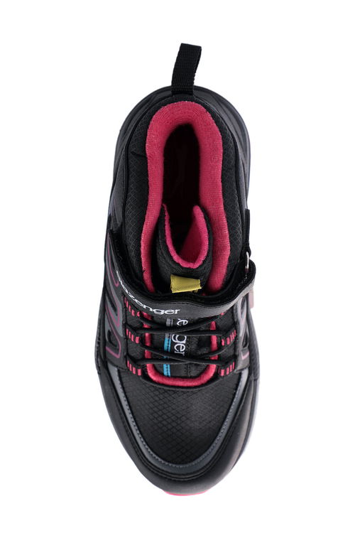 Slazenger KEPHAS IN Çocuk Cırt Cırtlı Siyah / Fuşya Bot