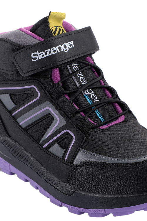 Slazenger KEPHAS IN Çocuk Cırt Cırtlı Siyah / Mor Bot Slazenger KEPHAS IN Çocuk Cırt Cırtlı Siyah / Mor Bot