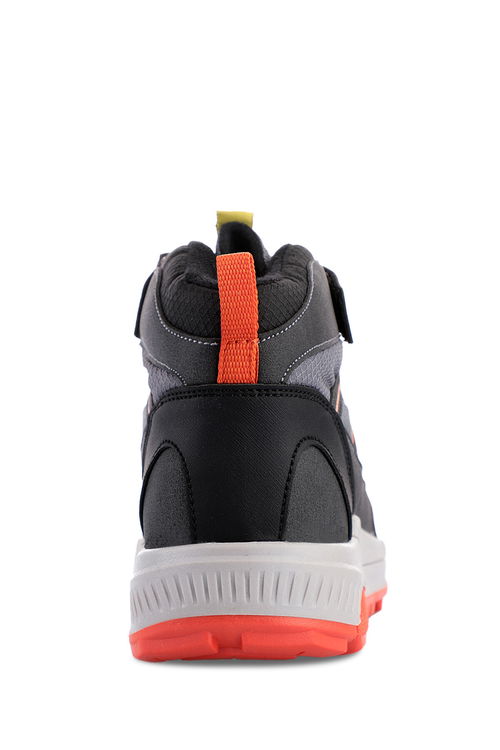 Slazenger KEPHAS IN Unisex Çocuk Cırt Cırtlı Koyu Gri / Turuncu Bot