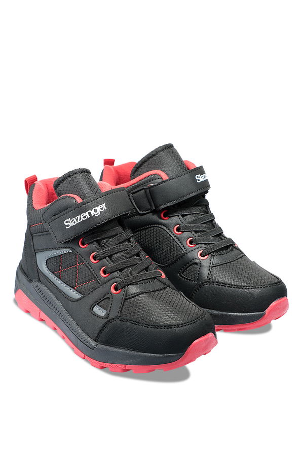 Slazenger KESHA IN Çocuk Cırt Cırtlı Siyah / Kırmızı Bot