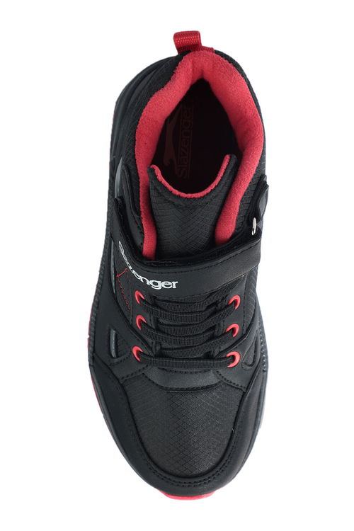 Slazenger KESHA IN Çocuk Cırt Cırtlı Siyah / Kırmızı Bot