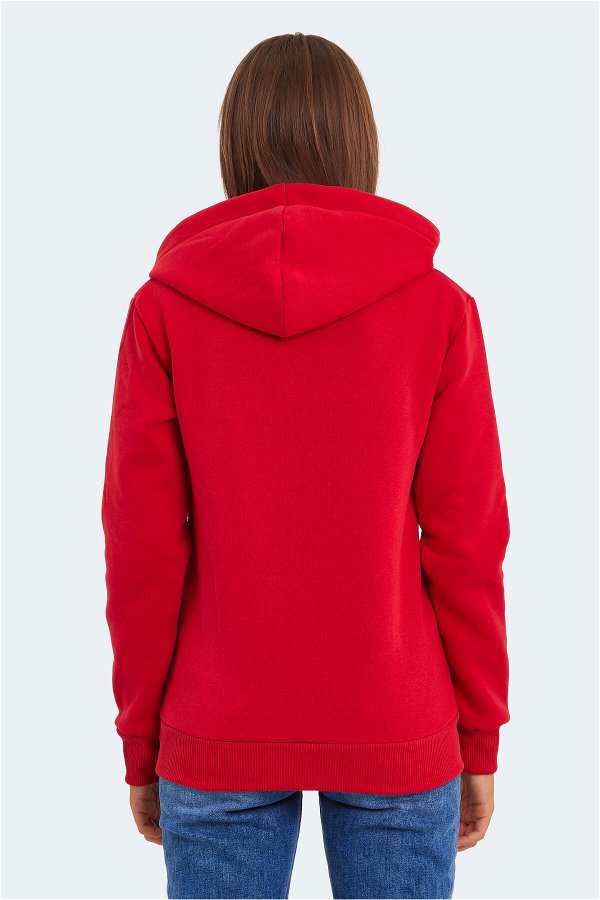 Slazenger KESHIAN Kadın Sweatshirt Kırmızı