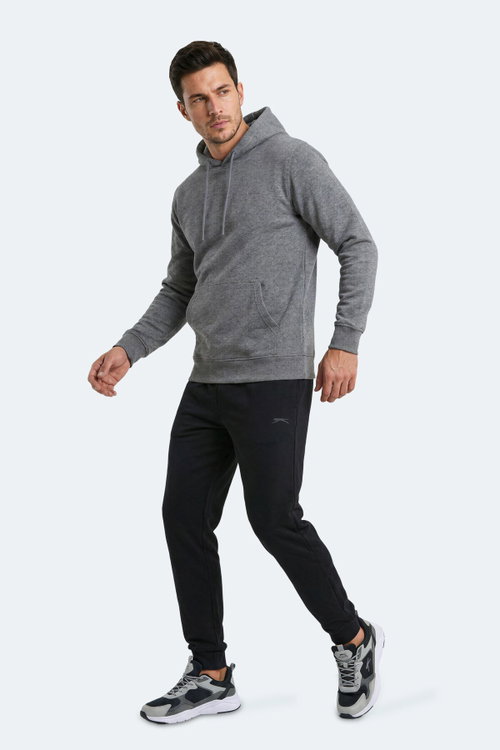 Slazenger KEVRO I Erkek Kapüşonlu Antrasit Sweatshırt