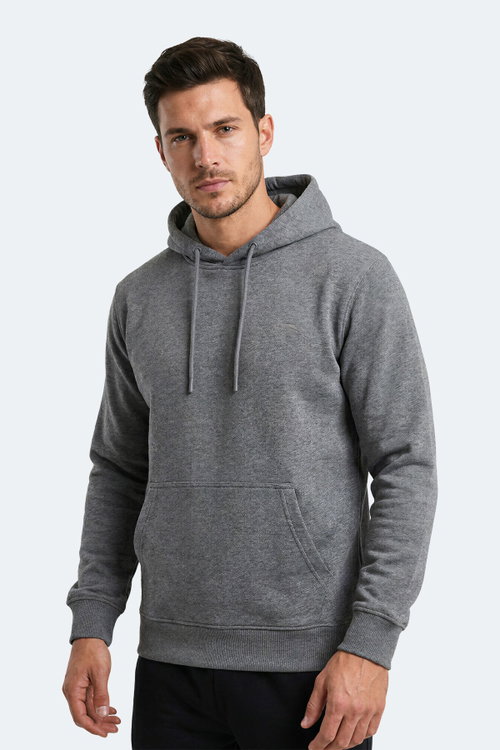 Slazenger KEVRO I Erkek Kapüşonlu Antrasit Sweatshırt