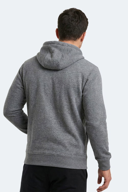 Slazenger KEVRO I Erkek Kapüşonlu Antrasit Sweatshırt