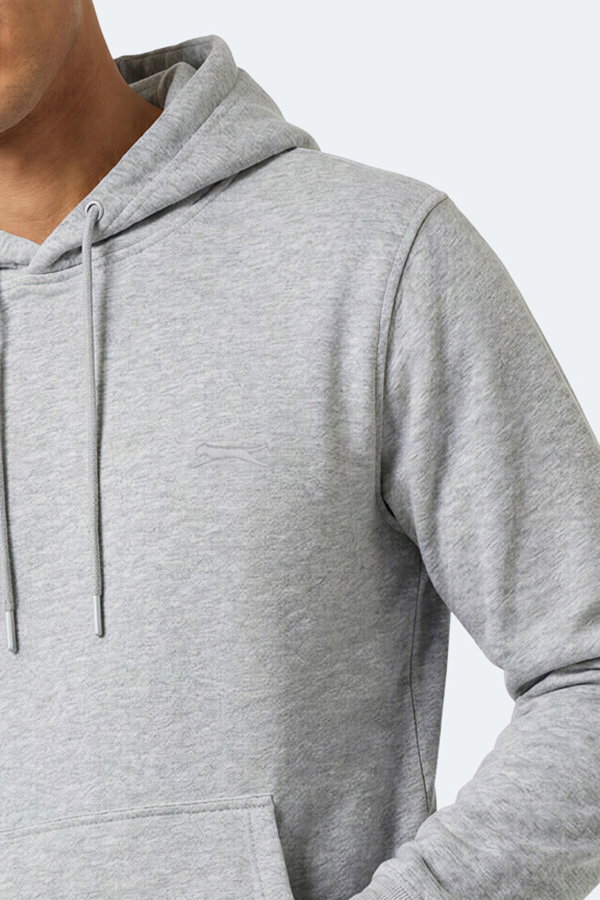 Slazenger KEVRO I Erkek Kapüşonlu Gri Sweatshırt